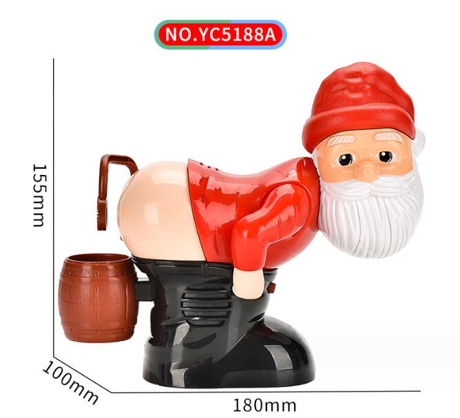 Santa Bubble Machine Toy for Festive Party Entertainment