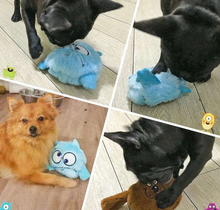 Automatic Plush Ball Dog & Cat Toy for Indoor Play