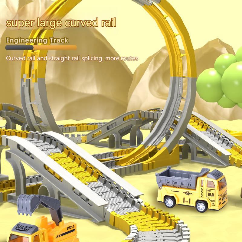 Modular Engineering Track Toy for Creative City Play