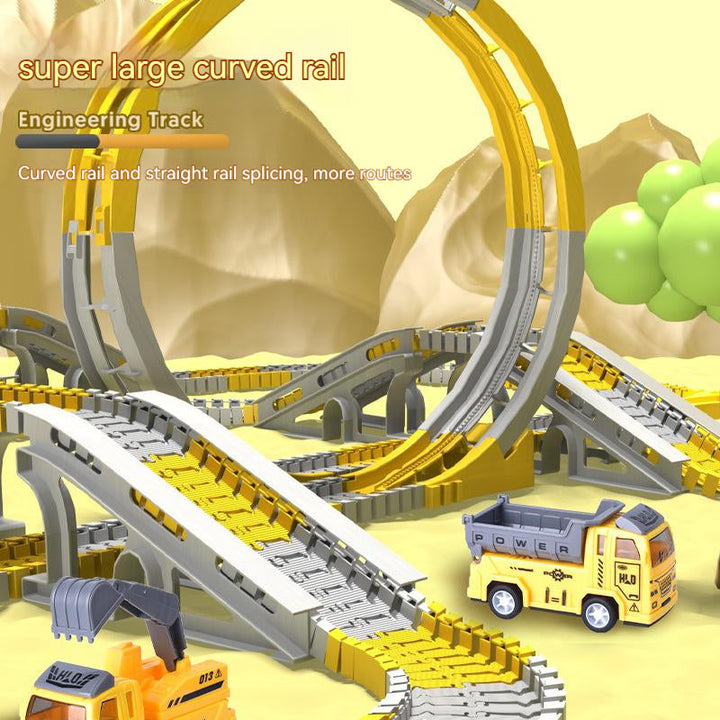 Modular Engineering Track Toy for Creative City Play