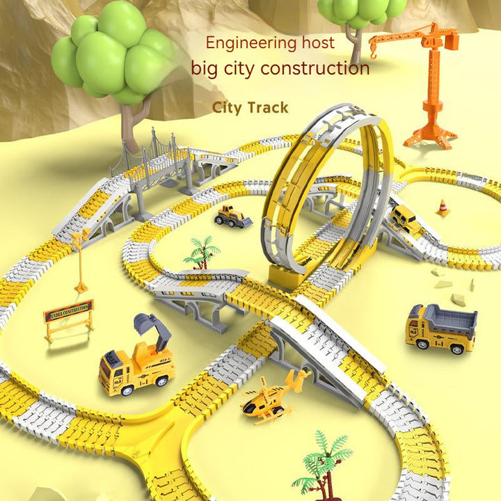 Modular Engineering Track Toy for Creative City Play