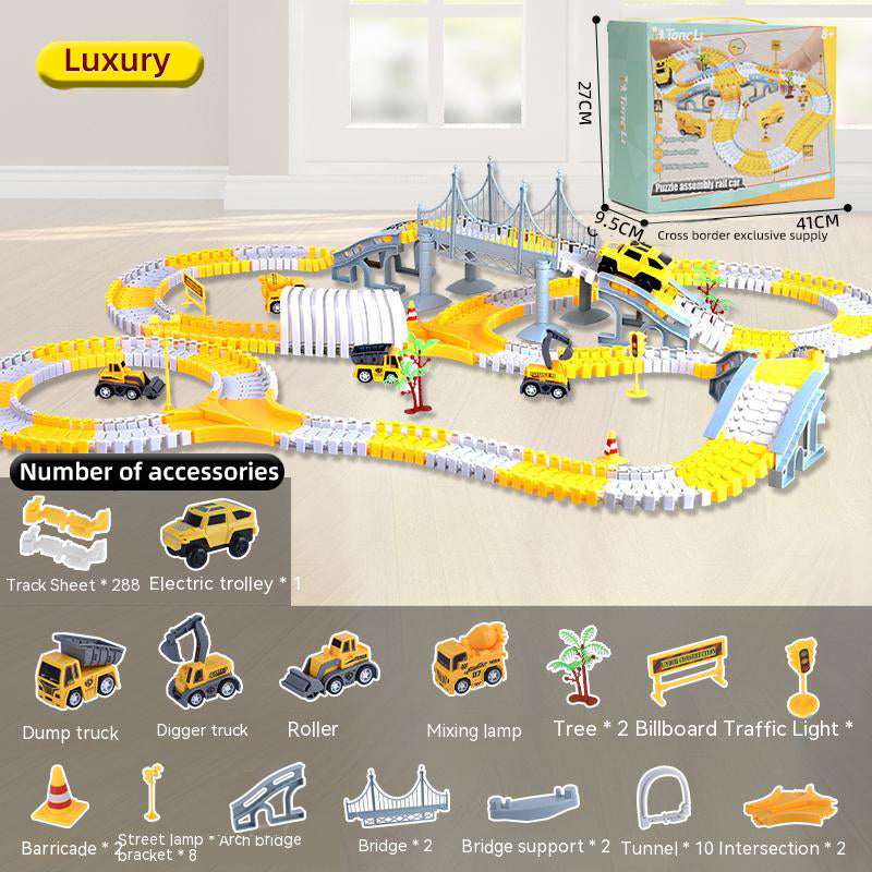 Modular Engineering Track Toy for Creative City Play