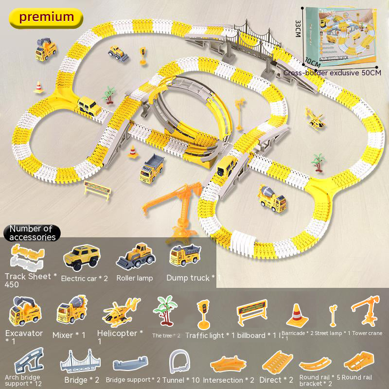 Modular Engineering Track Toy for Creative City Play
