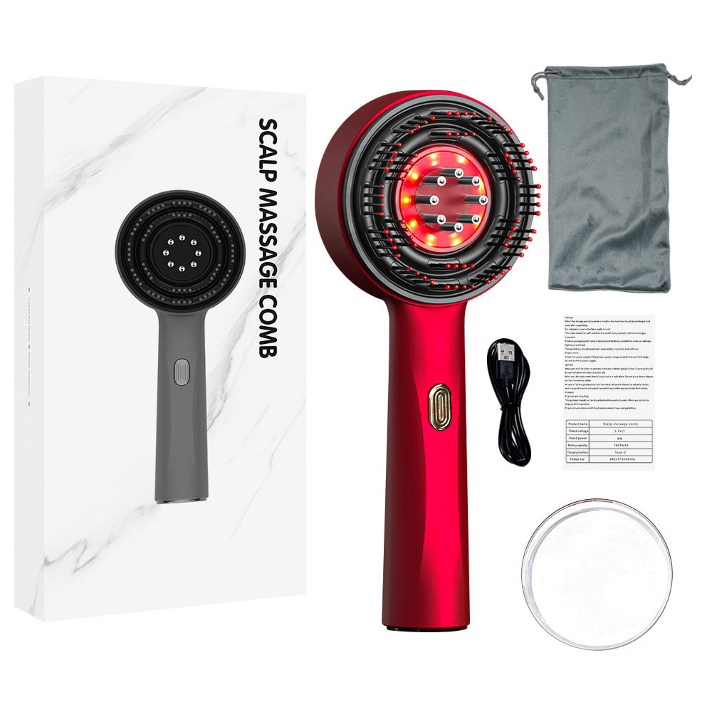 Red Light Electric Scalp Massage Comb for Hair Growth