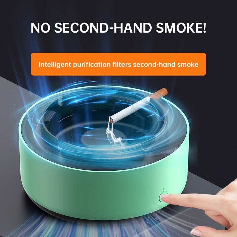 Smokeless Ashtray with Built-In Air Purifier for Home