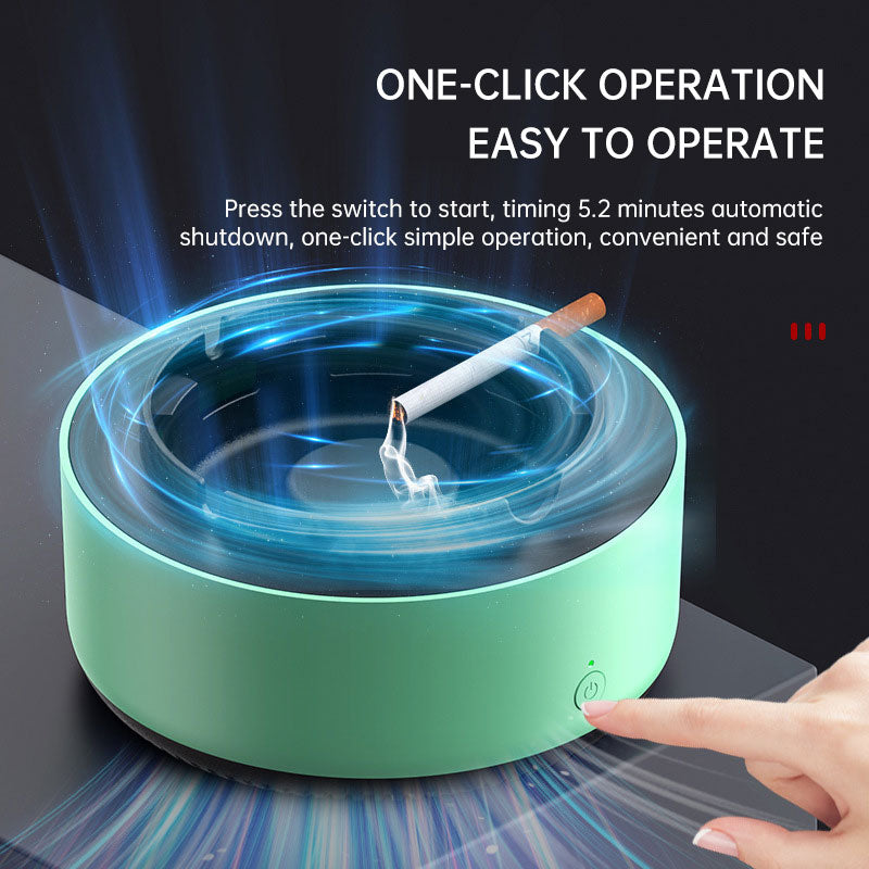 Smokeless Ashtray with Built-In Air Purifier for Home