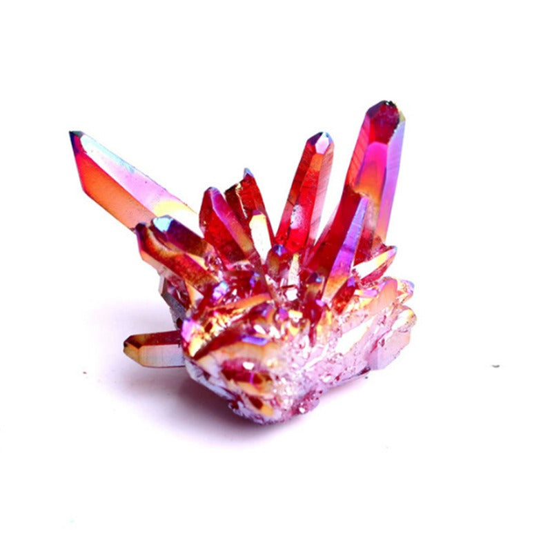 Electroplated Crystal Clusters for Colorful Home Decor