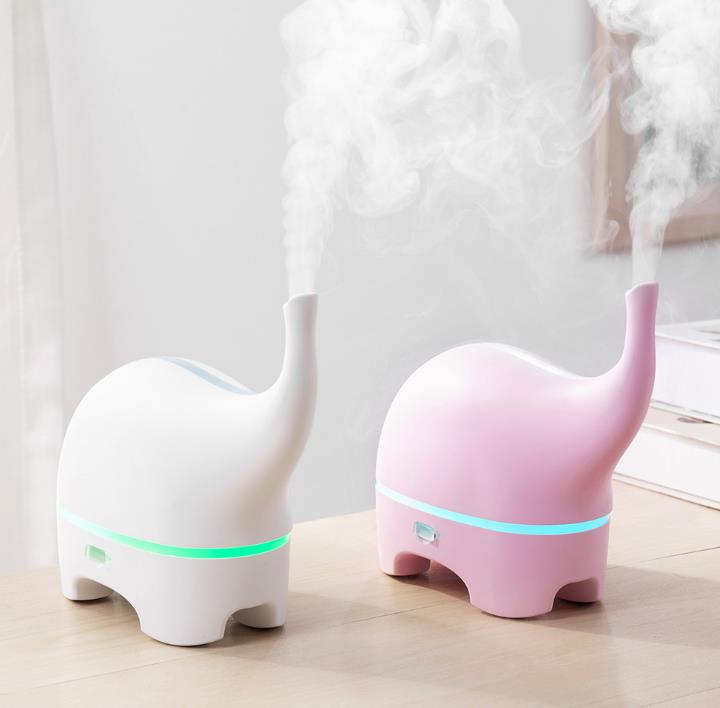 Elephant Aroma Diffuser with Mood Light for Bedrooms