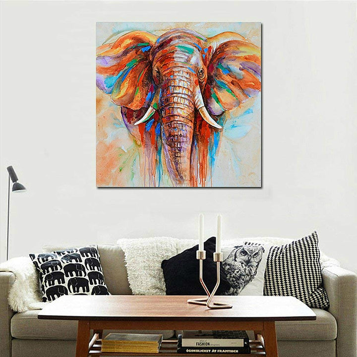 Elephant Canvas Wall Art for Colorful Statement Decor
