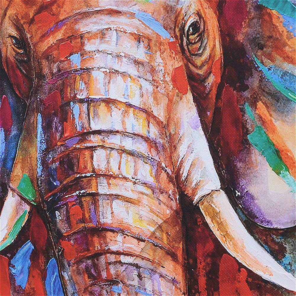 Elephant Canvas Wall Art for Colorful Statement Decor