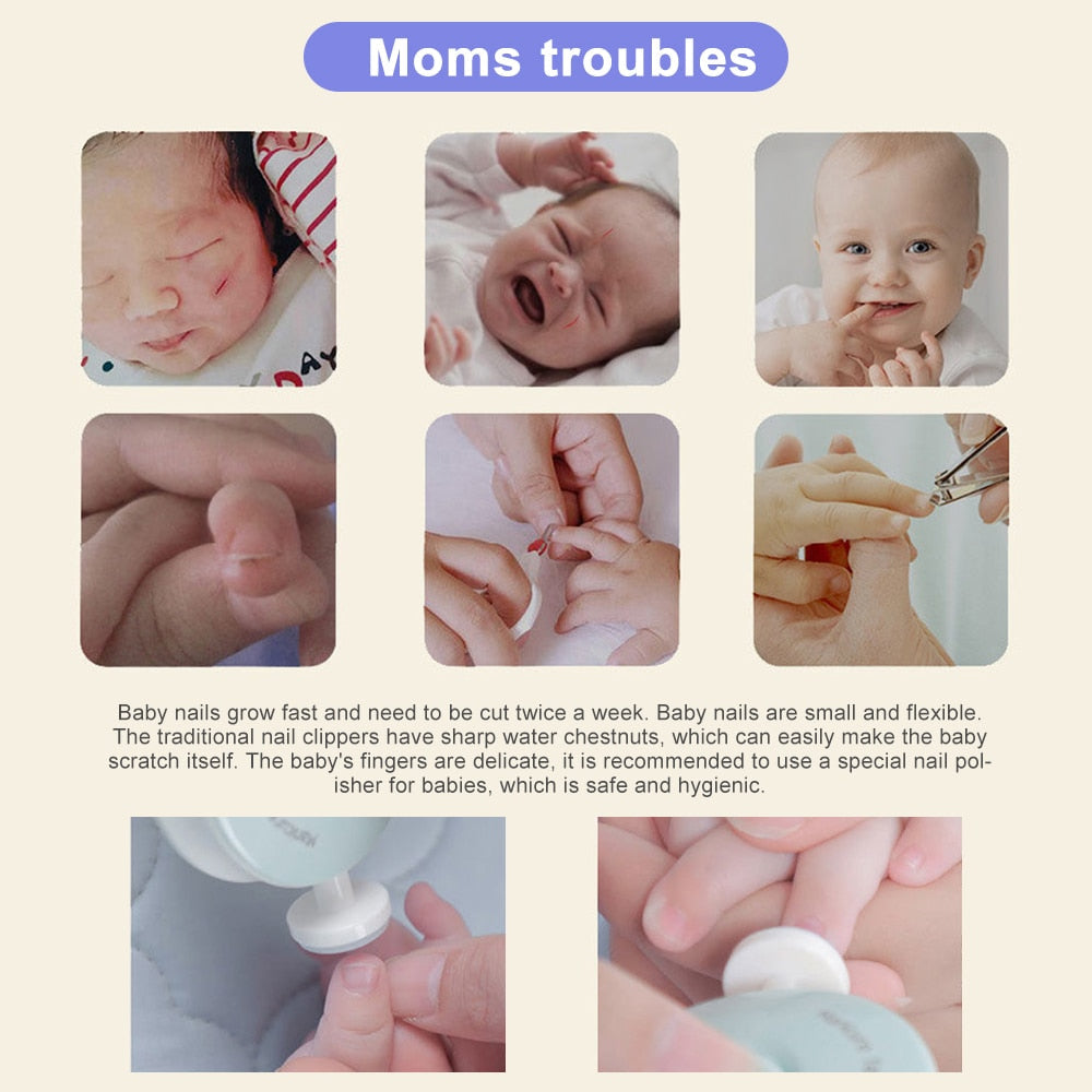 Electric Baby Nail Trimmer for Safe, Quiet Nail Care
