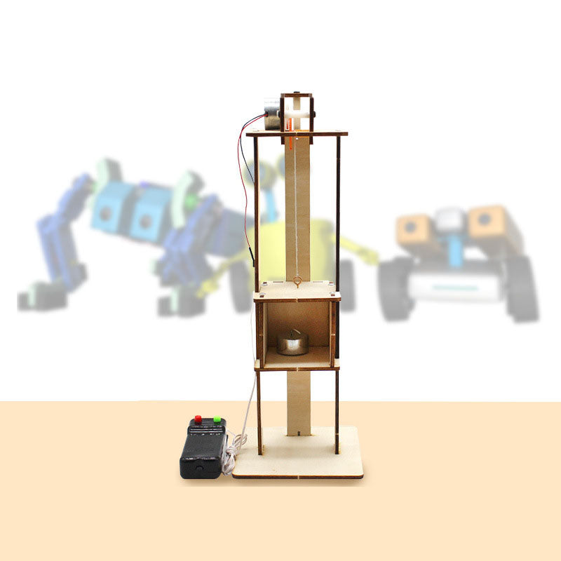Remote Control Elevator Model Toy for STEM Learning