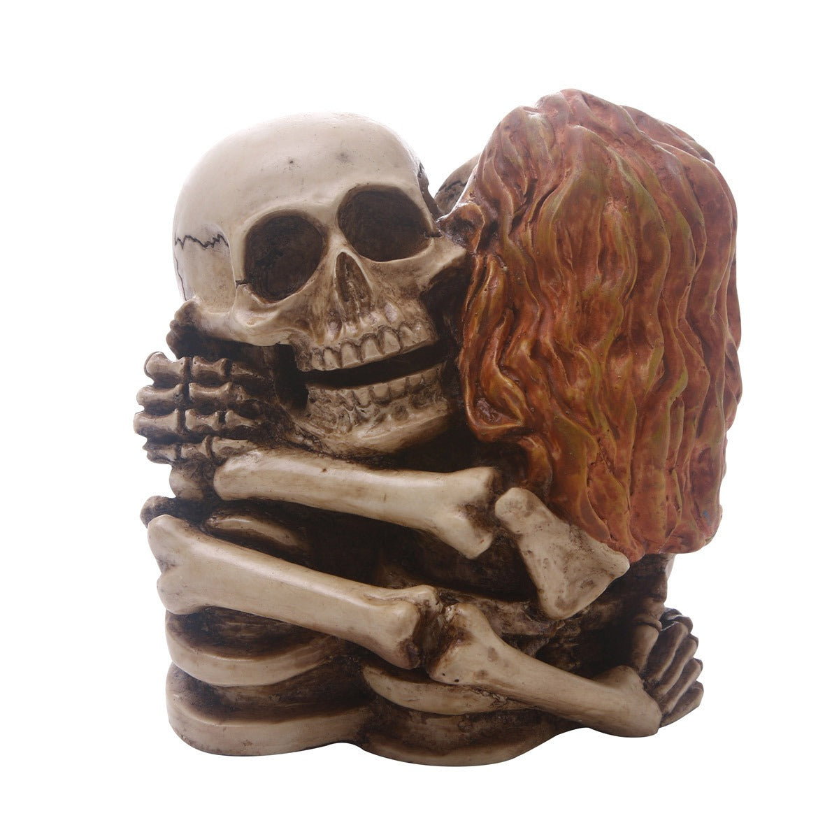 Embracing Skull Sculpture for Dark Romantic Home Decor