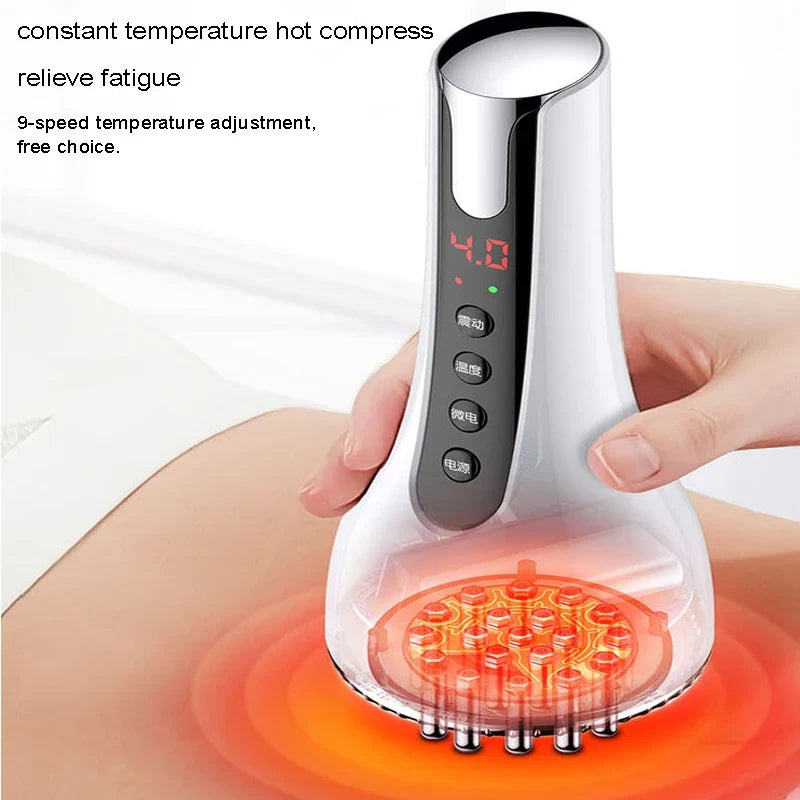 EMS Gua Sha Body Massager with Heat and Red Light Therapy