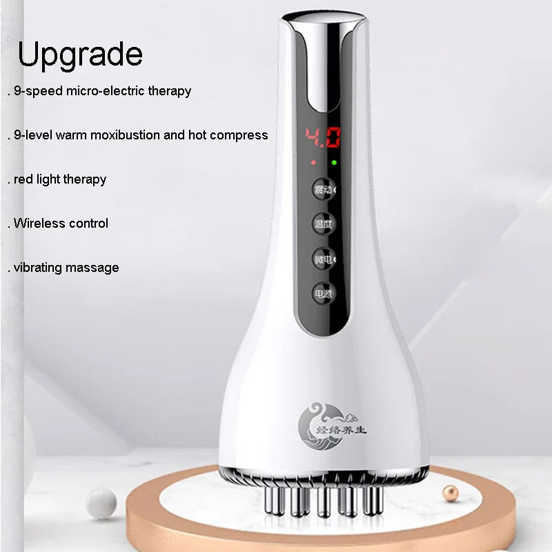EMS Gua Sha Body Massager with Heat and Red Light Therapy