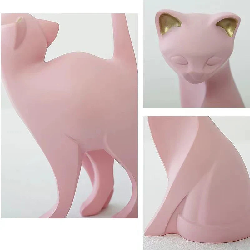 Cat Ornament Decorative Accent for Playful Room Decor