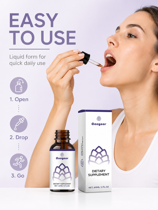 Liquid Energy Supplement Drops — Sustained Vitality