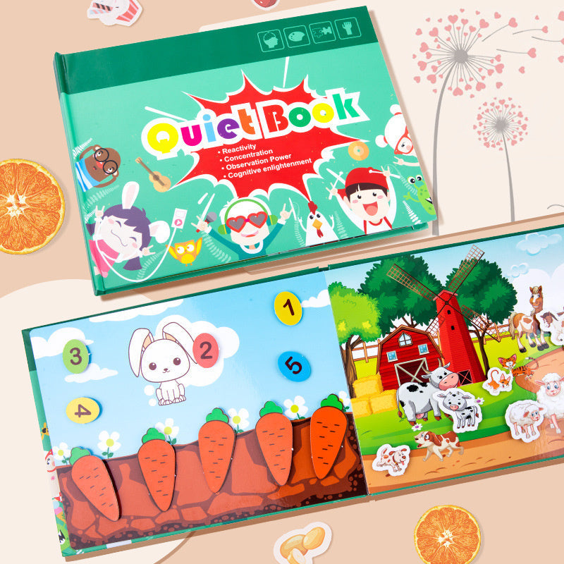 Reusable Quiet Book Puzzle for Hands-On Preschool Learning