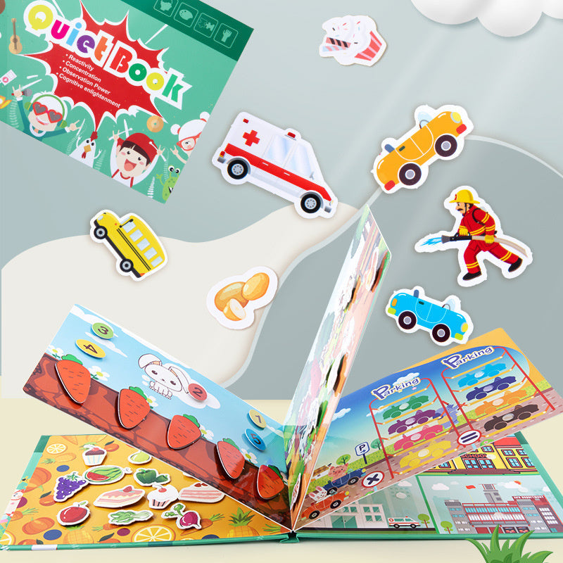 Reusable Quiet Book Puzzle for Hands-On Preschool Learning