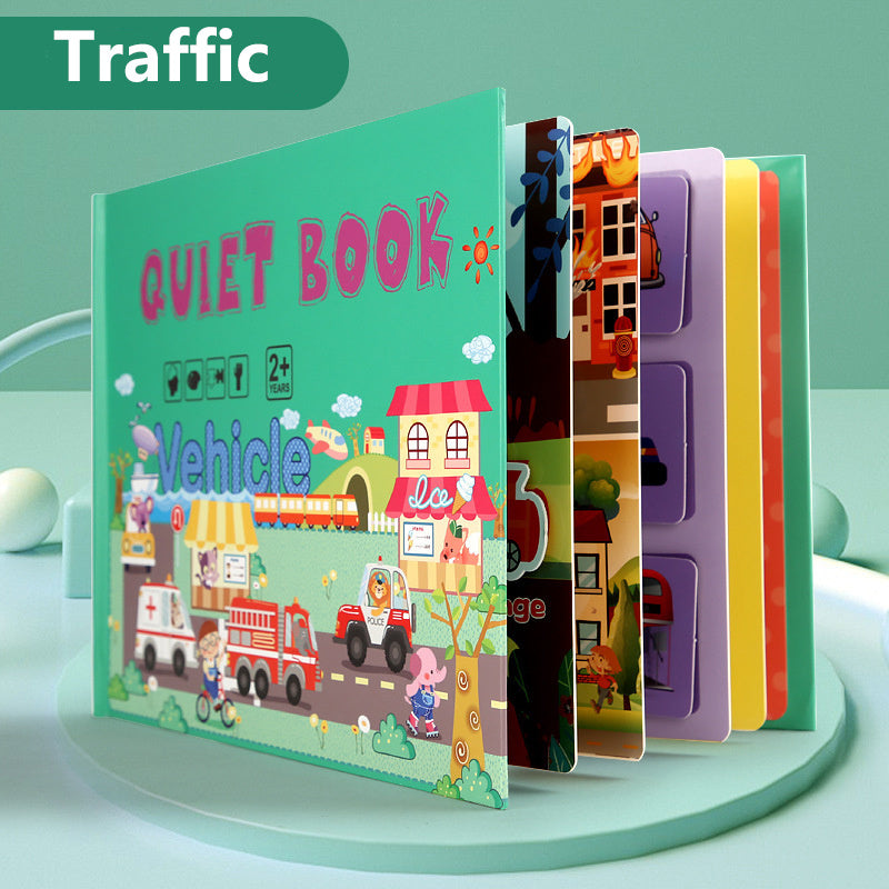 Reusable Quiet Book Puzzle for Hands-On Preschool Learning