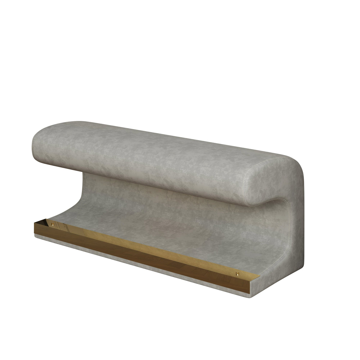 Upholstered Entryway Bench with Sensor LED Light Strip