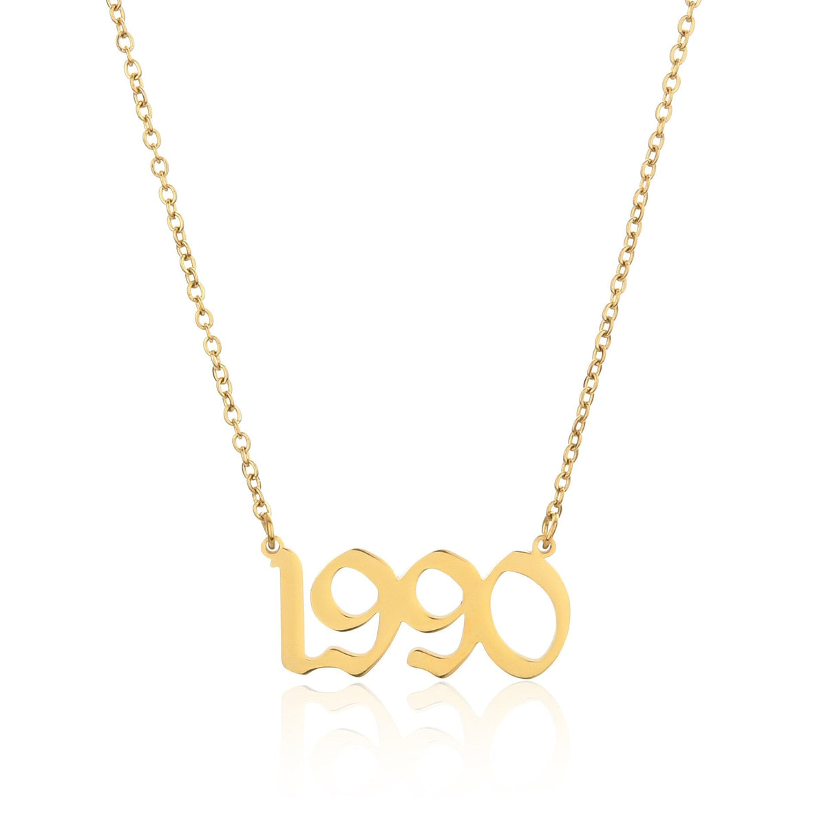 Year Number Necklace | Personalized Birthday Gift