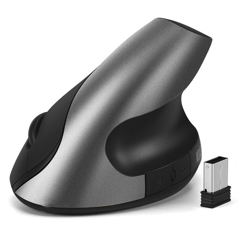 Ergonomic Vertical Wireless Mouse with Silent Clicks