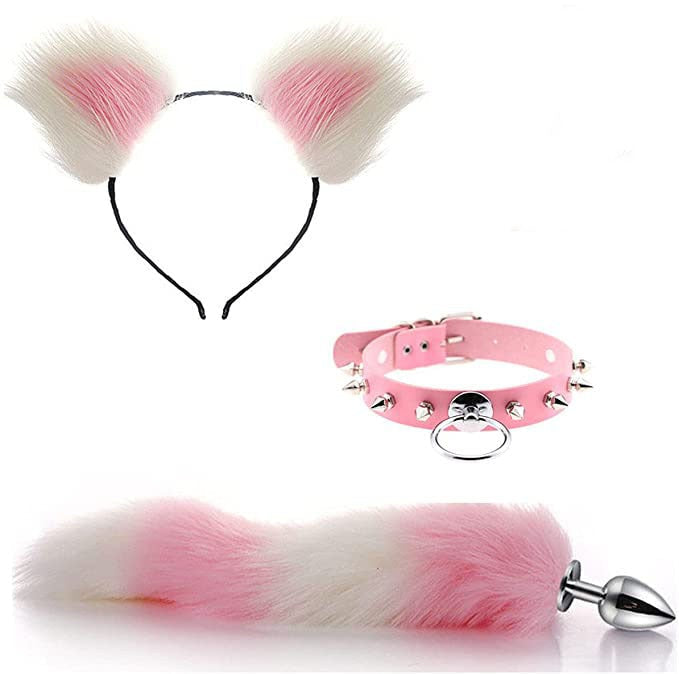 Four-Piece Cat Roleplay Set for Playful Bedroom Fun
