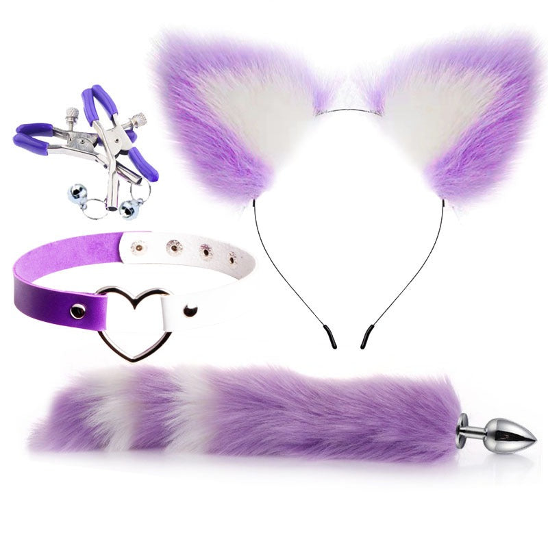 Four-Piece Cat Roleplay Set for Playful Bedroom Fun