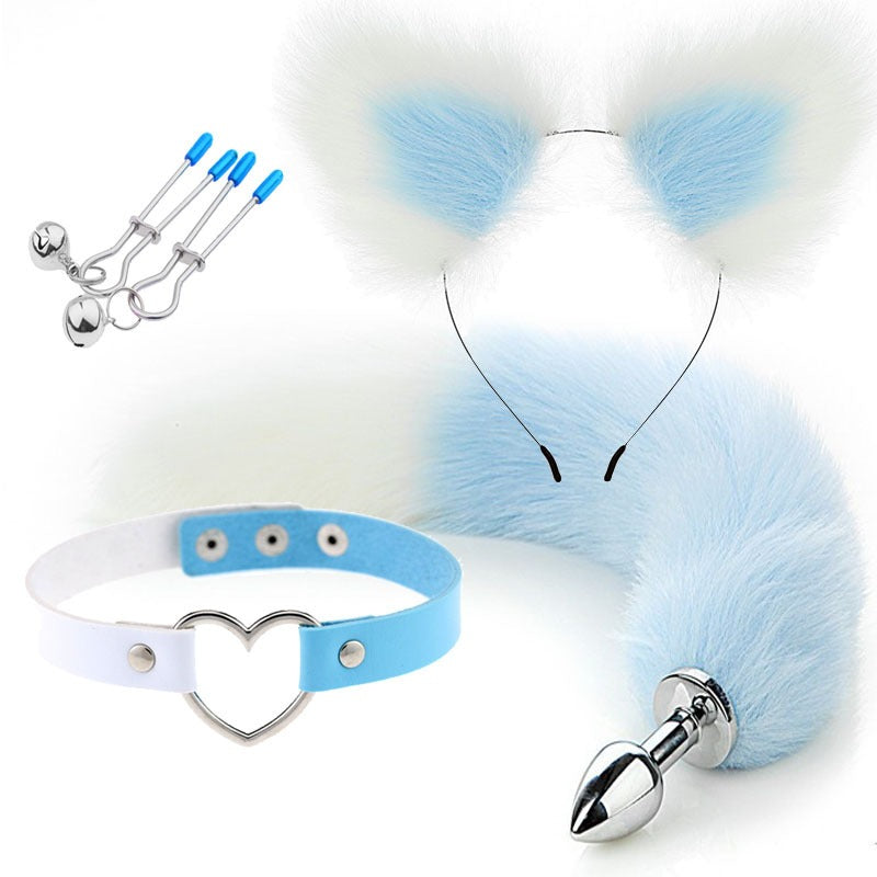 Four-Piece Cat Roleplay Set for Playful Bedroom Fun
