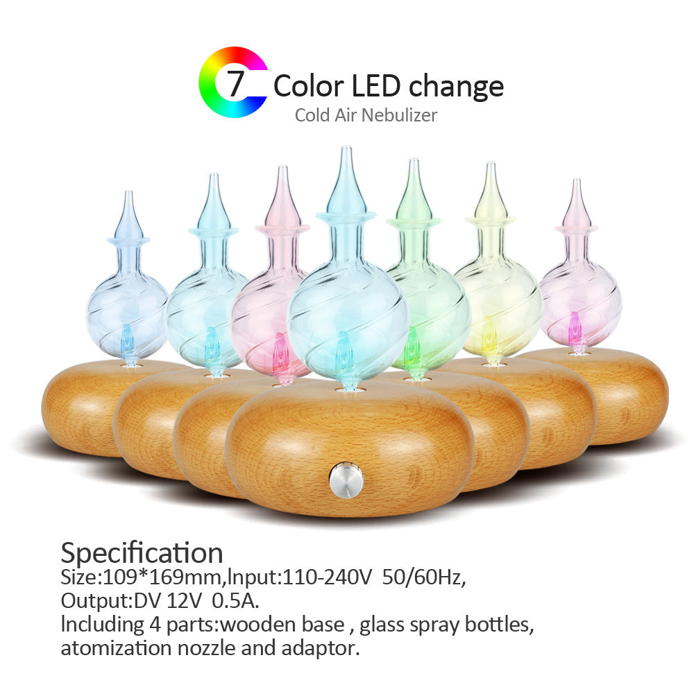Cold Air Essential Oil Diffuser with 7-Color LED Light