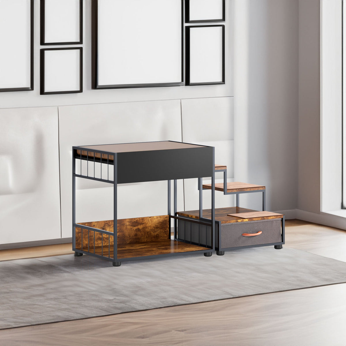 Elevated Dog Bed Window Perch With Storage Platform