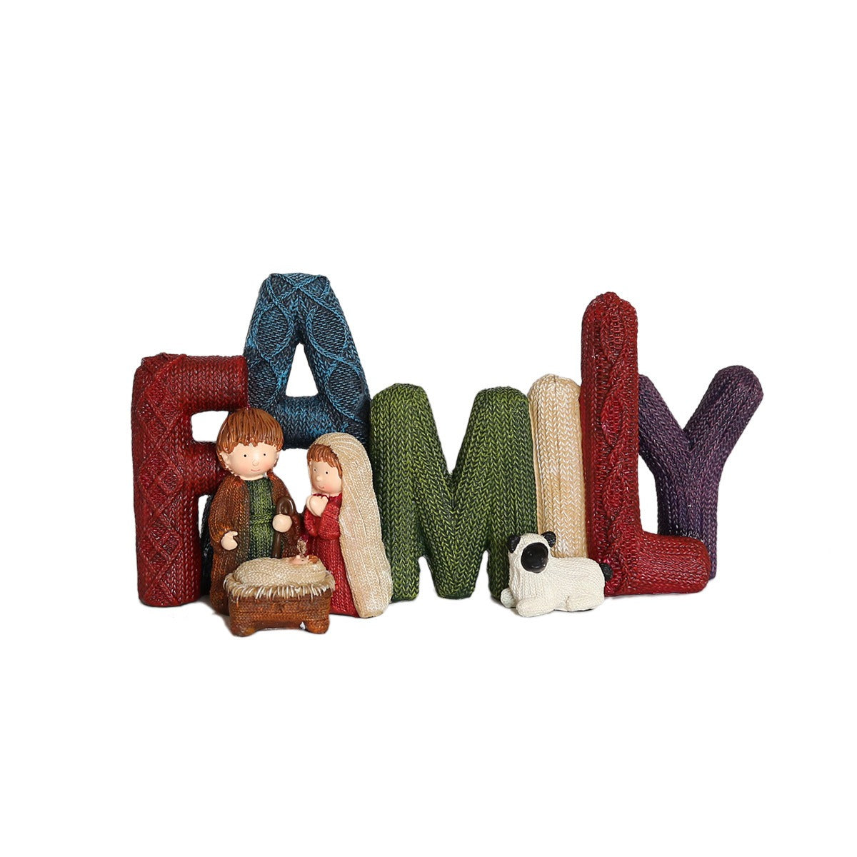 Knitted Christmas Letter Decorations & Nativity Decor