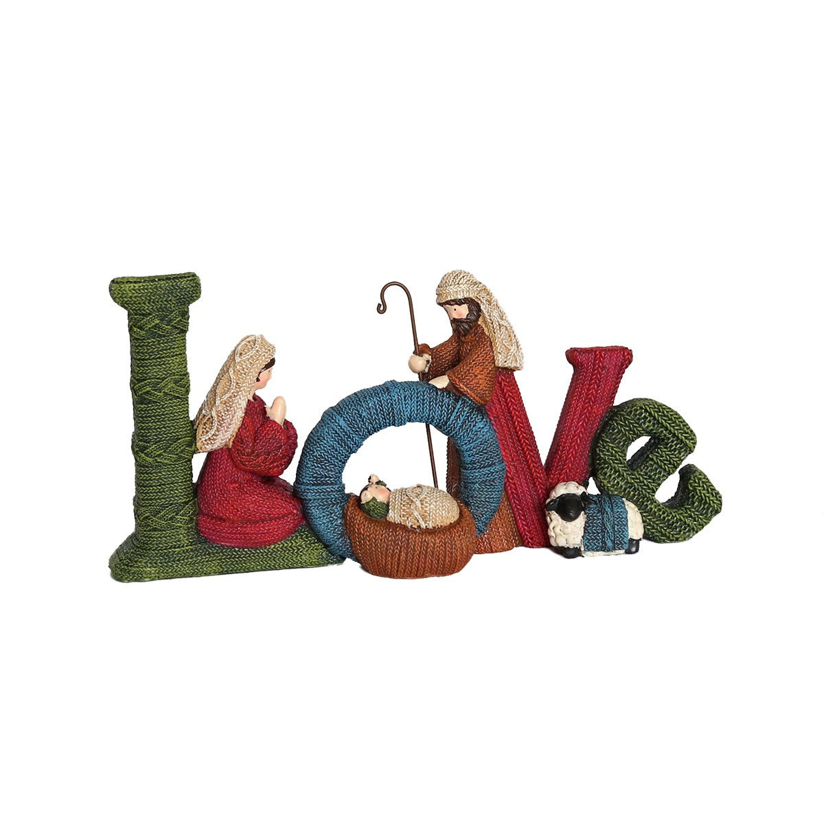 Knitted Christmas Letter Decorations & Nativity Decor