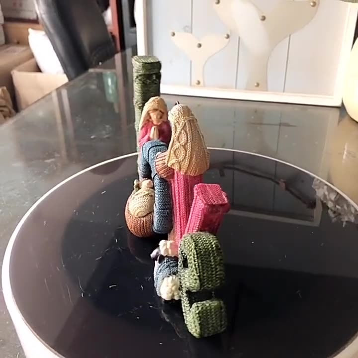 Knitted Christmas Letter Decorations & Nativity Decor