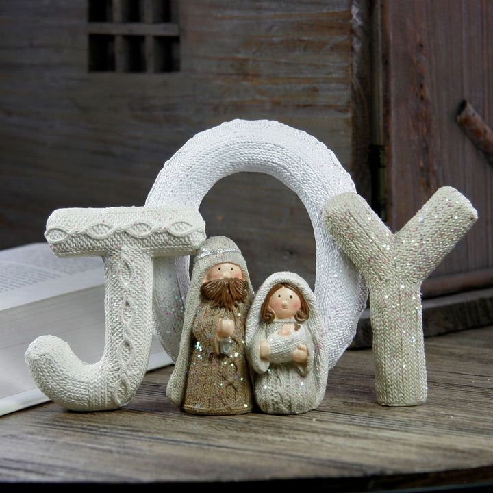 Knitted Christmas Letter Decorations & Nativity Decor