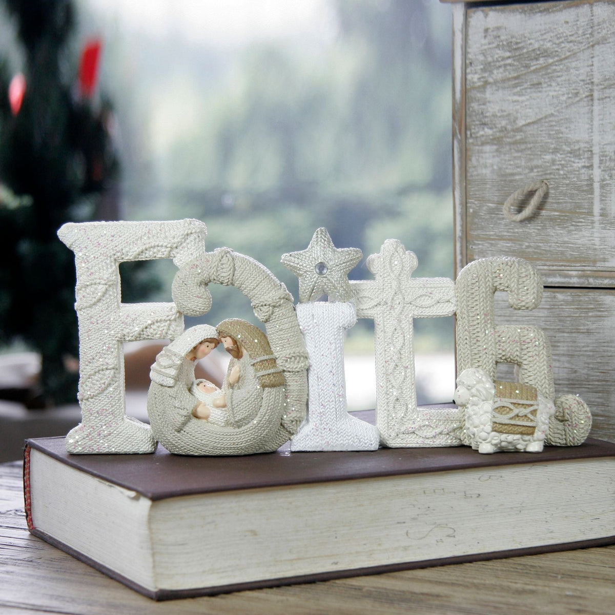 Knitted Christmas Letter Decorations & Nativity Decor