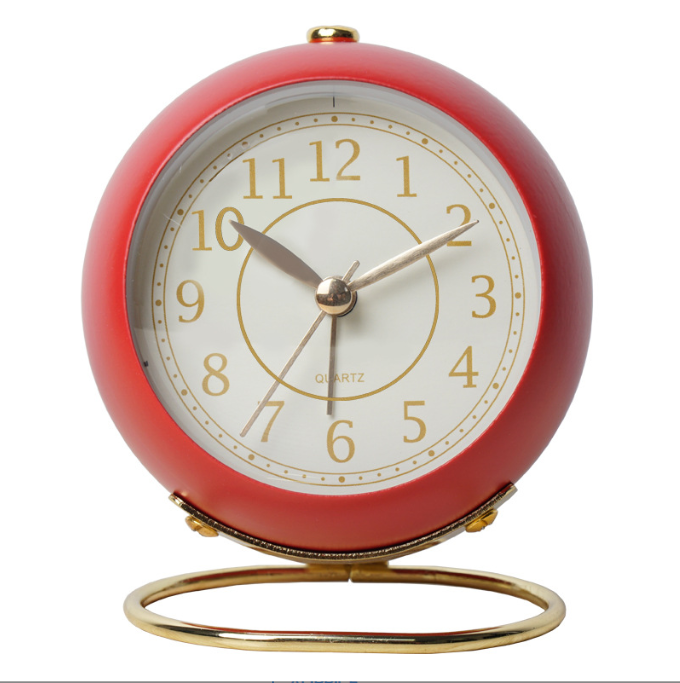 Silent Quartz Alarm Clock | Colorful Vintage Decor