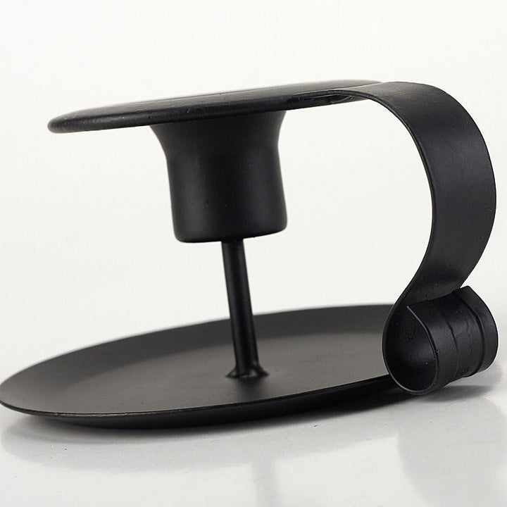 European Iron Candlestick for Elegant Dinner Settings