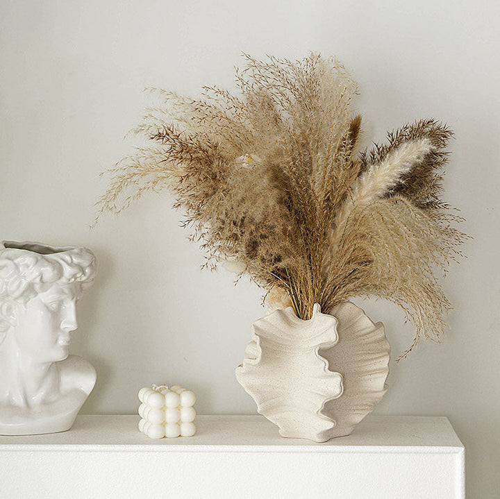 Frosted Ceramic Vase for European-Style Home Decor
