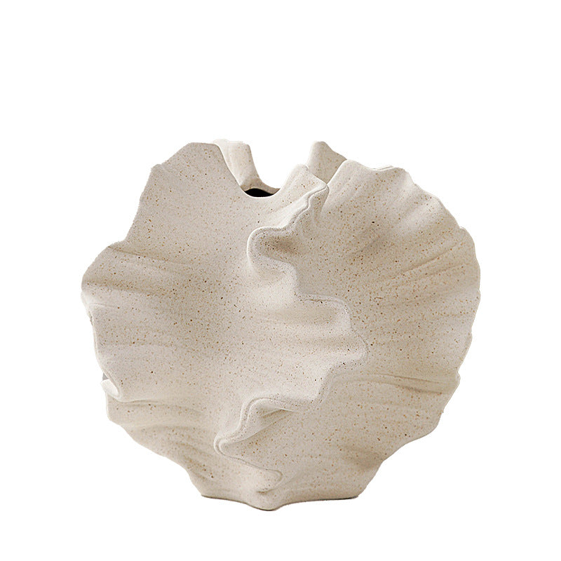 Frosted Ceramic Vase for European-Style Home Decor