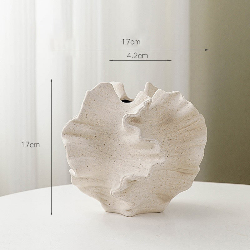 Frosted Ceramic Vase for European-Style Home Decor