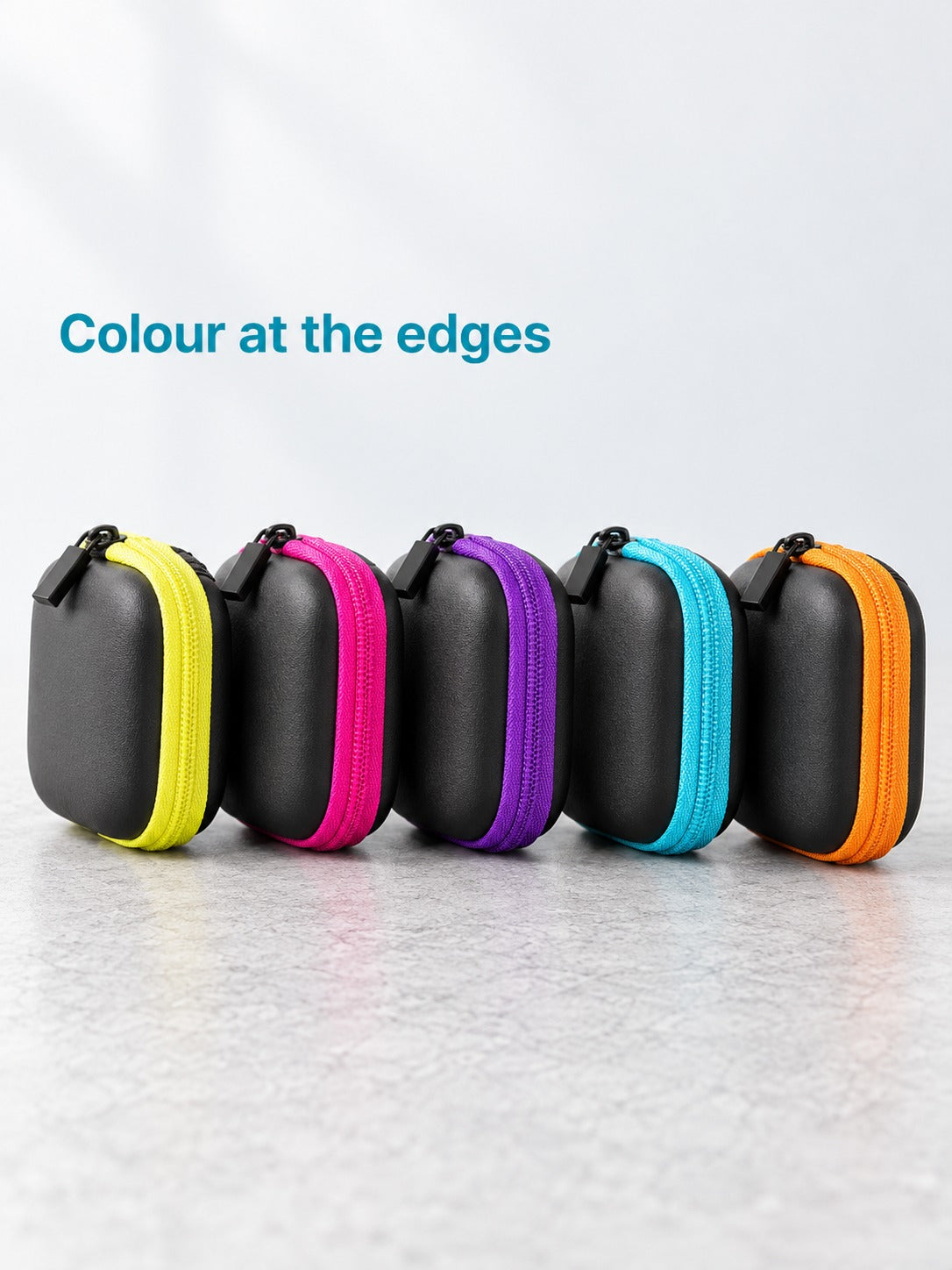 EVA Earphone Case With Mesh Pocket for Cables