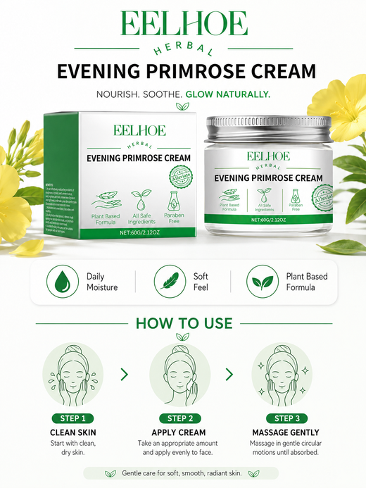 Evening Primrose Body Cream — Menstrual Pain Relief & Skin