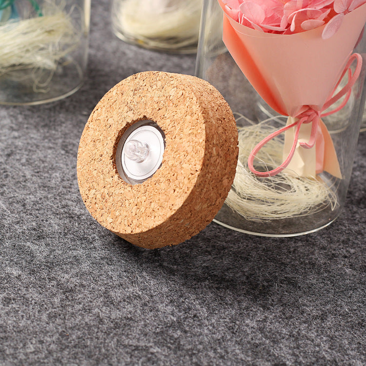 Everlasting Rose Wishing Bottle With Soft LED Lights