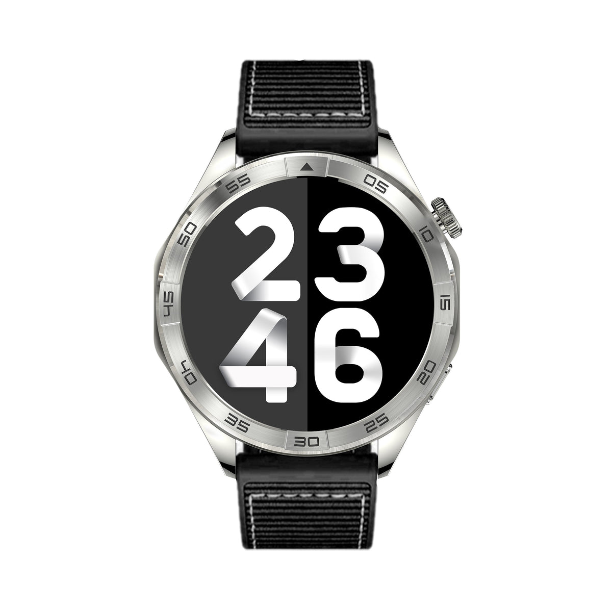 Round Smart Watch with Heart Rate & Fitness Tracking