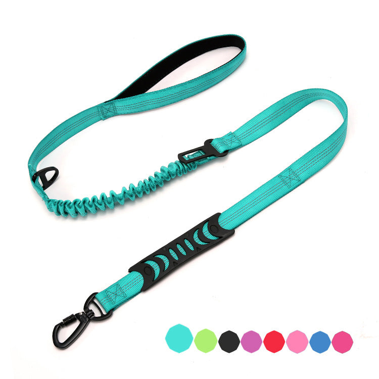 Reflective Shock-Absorbing Dog Leash for Car Travel