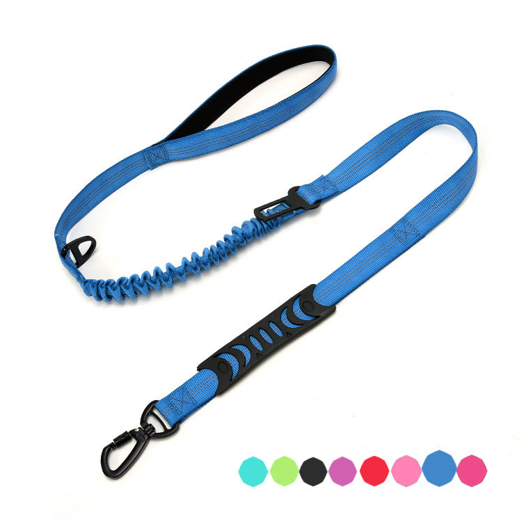 Reflective Shock-Absorbing Dog Leash for Car Travel