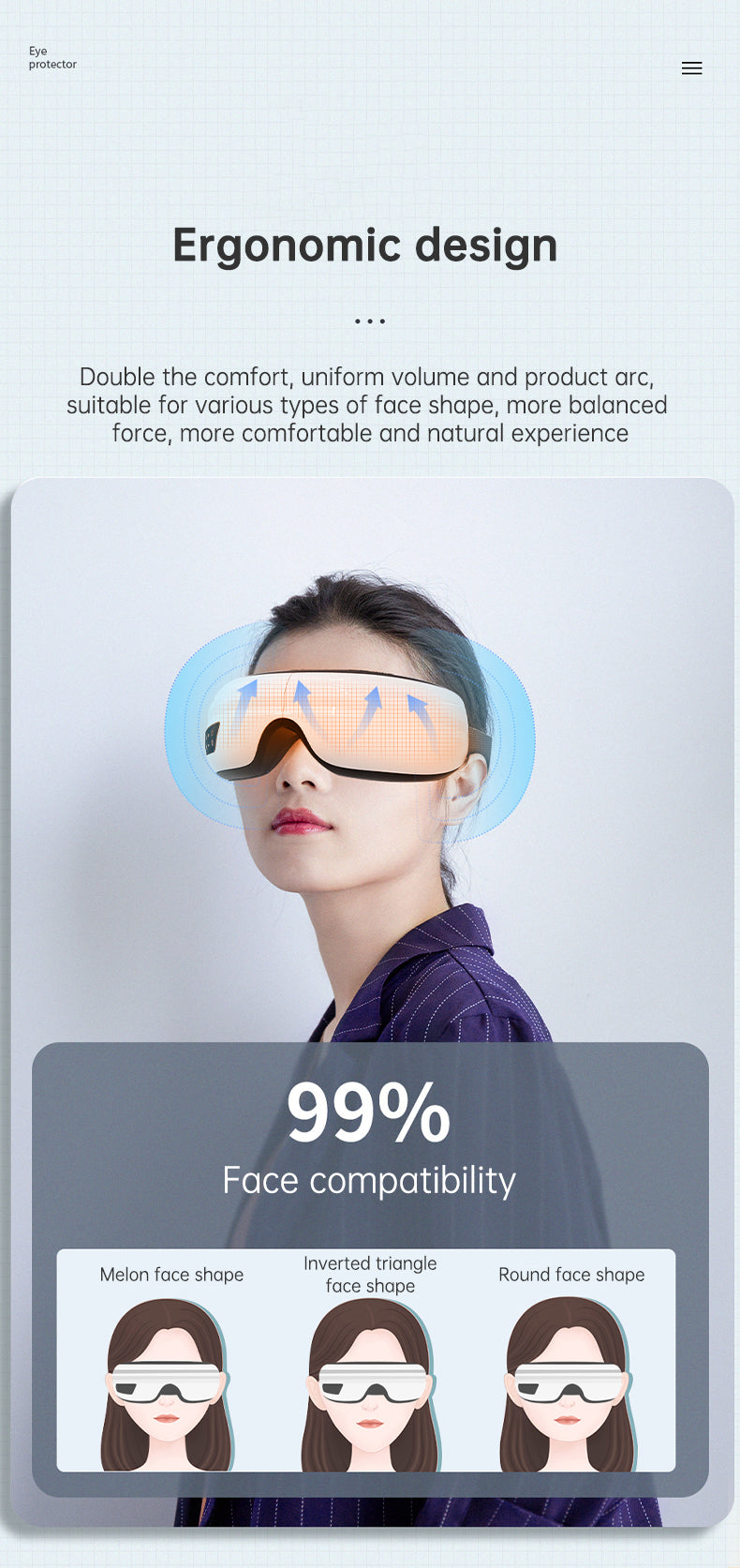Eye Massager with Heat & Air Pressure for Tired Eyes