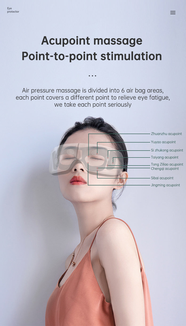 Eye Massager with Heat & Air Pressure for Tired Eyes